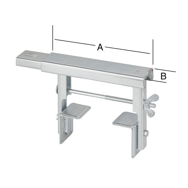 Vormann Universal-Heizkörperkonsolen 190 x 35 mm, verzinkt, VE: 6 Stück, 005100190