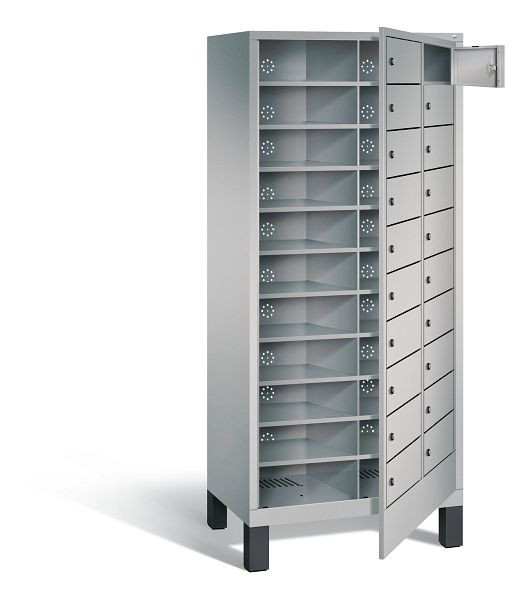 C+P Wäsche-Sammelschrank Evolo, H1850xB810xT500mm, Farbe: Weißaluminium, 48060-210 S10065