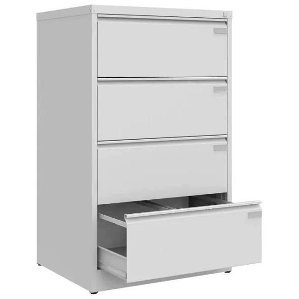 Eurobox Aktenschrank A4, 4 Reihen, Aktenschrank + Hängeregistatur in 2 Reihen, 0612-080104
