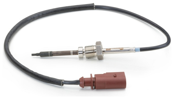 HELLA Sensor, Abgastemperatur, 2-polig, geschraubt, Kabel: 242mm, 6PT 014 494-111