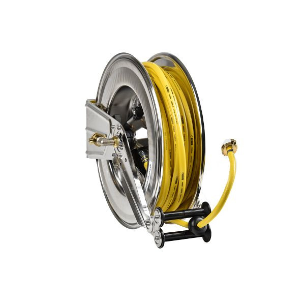 Ebinger Schlauchaufroller OSM 510, Max. 12bar/50°C, 25m - 1/2" PVC-Gewebeschlauch, Gehäuse: Edelstahl, 1.514.101