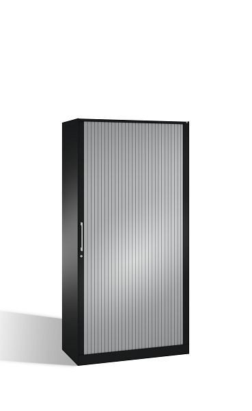 C+P Rollladenschrank Asisto, H1639xB1000xT435mm, Farbe: Schwarzgrau / Weißaluminium, Bügelgriff, 4 OH, 143012-000 S10036