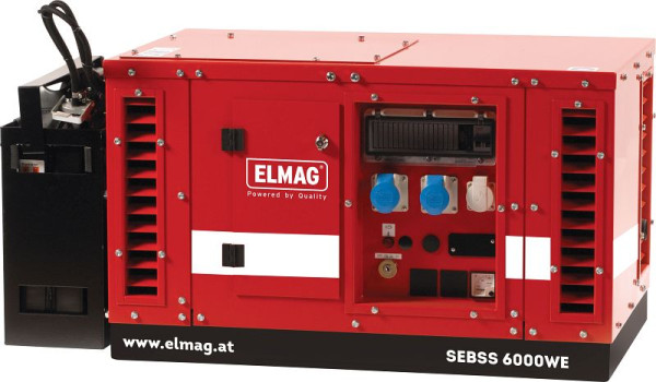 ELMAG Stromerzeuger SEBSS 12000WE, mit HONDA- Motor GX690 (schallgedämmt), 53149