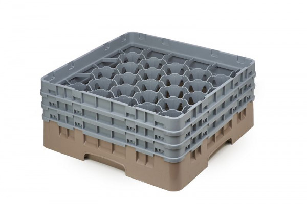 Cambro Spülkorb mit 30 Fächer Camrack® 17,4 cm Beige, 30S638184