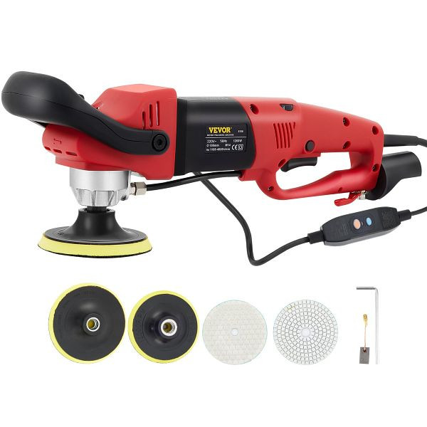 VEVOR Nass Steinschleifer 1200 W, 220 V, mit variabler Geschwindigkeit 1100-4200 U/min, SSPGJXZSO220VLGIGV2