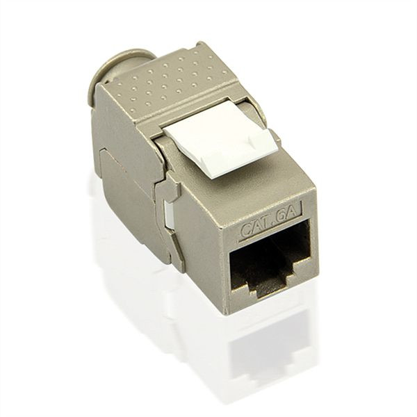 VALUE Kategorie 6A (Class EA) Keystone, RJ-45, geschirmt, werkzeuglos, SLIM, 26.99.0375