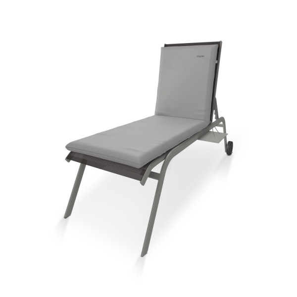 doppler Rollliege NATURE ca. 195x60x6 cm, hellgrau, uni, 5146253185