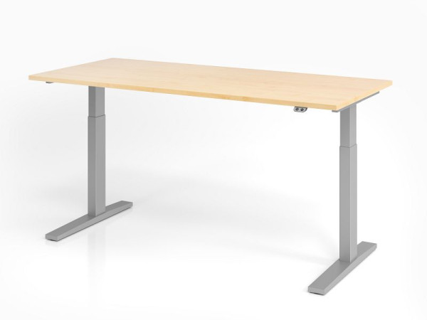 Hammerbacher Schreibtisch XMKA19, 180 x 80 cm, Platte: Ahorn, 25 mm dick, ABS-Dickkante, Rechteckform, VXMKA19/3/S
