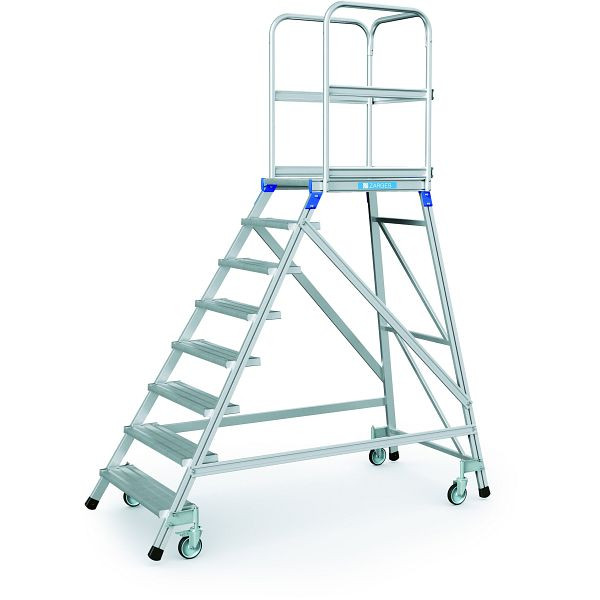 ZARGES Podesttreppe, einseitig 8 Stufen, 41976, 4003866419760
