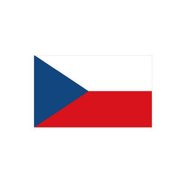 Stein HGS Länderflagge Tschechien, 300 x 120 cm (Hochformat), mit Kunststoff-Karabiner, FlagTop 110 g/m², für Fahnenmasten 7 m, mit Hohlsaum für Ø 4 cm Ausleger, 27756