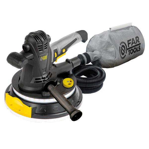 Fartools Trockenbauschleifer 1280 W Ø 225 mm mit Klettbefestigung und Stoffbeutel, DWF 225B, 115168