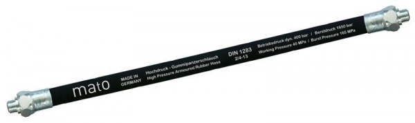 MATO Hochdruck-Gummipanzerschlauch RH-30 300 mm, Anschlussgewinde M10x1, 3256005