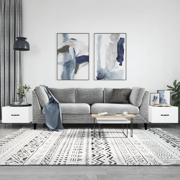 vidaXL Couchtische 2 Stück Weiß 50x50x40 cm Holzwerkstoff, 829381