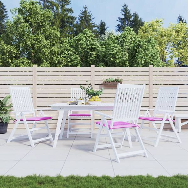 vidaXL Gartenstuhl-Kissen 4 Stück Rosa 50x50x3 cm Stoff, 361093