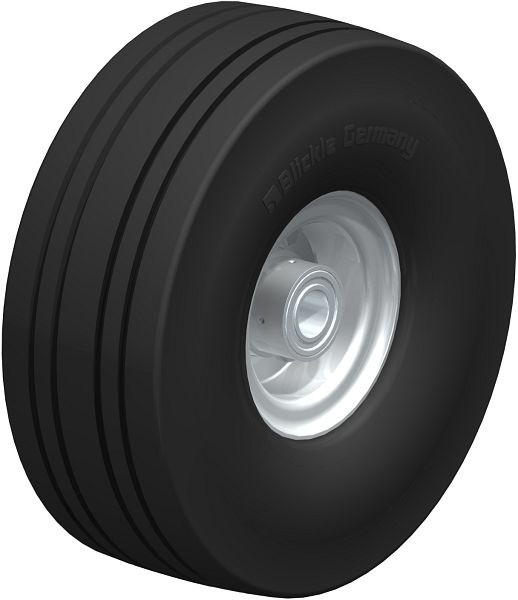 Blickle VLE 305/25-75K Rad aus Super-Elastik-Vollgummi, Schwarz, 264051