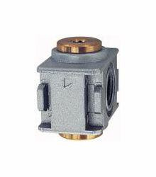 Riegler Verteiler, BG 0, G 1/4, mit 2 Abgängen G 1/8, 100402, 4047322174299