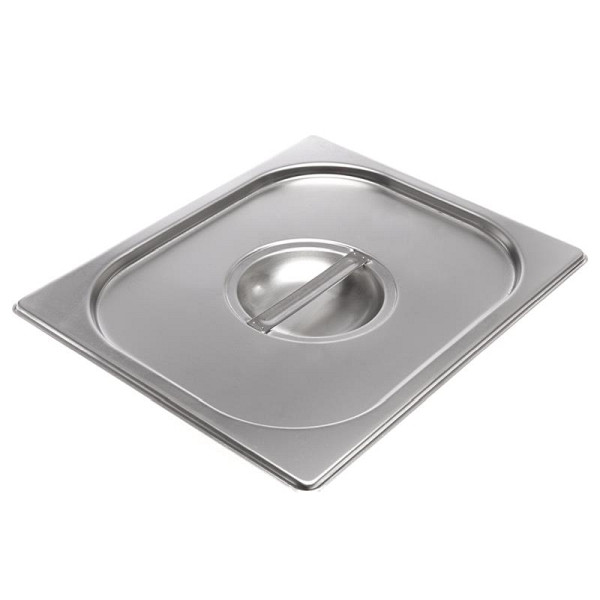 ALLPAX Deckel für GN Behälter 1/2 aus Edelstahl, ohne Löffeleinschnitt, 10007169