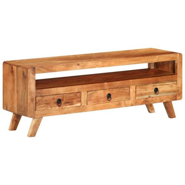 vidaXL TV-Schrank 110x30x40 cm Massivholz Akazie, 337065