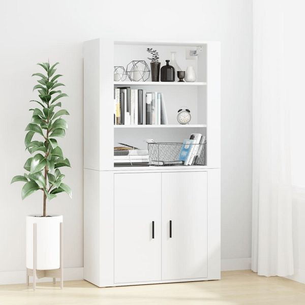vidaXL Highboard Weiß Holzwerkstoff, 3185359, 8720845822880