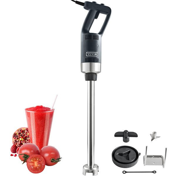 VEVOR Elektrischer Stabmixer 750 W, Einstellbare Drehzahlen, Edelstahl 855 mm Abnehmbarer Rührstab, inkl. Wandhaken, ZXSCJBQYCBSDJM9WCV2