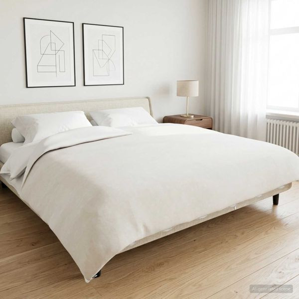 vidaXL Gewichtsdecke Weiß 200 x 200 cm 9 kg 100% Baumwolle 205T, 42044059