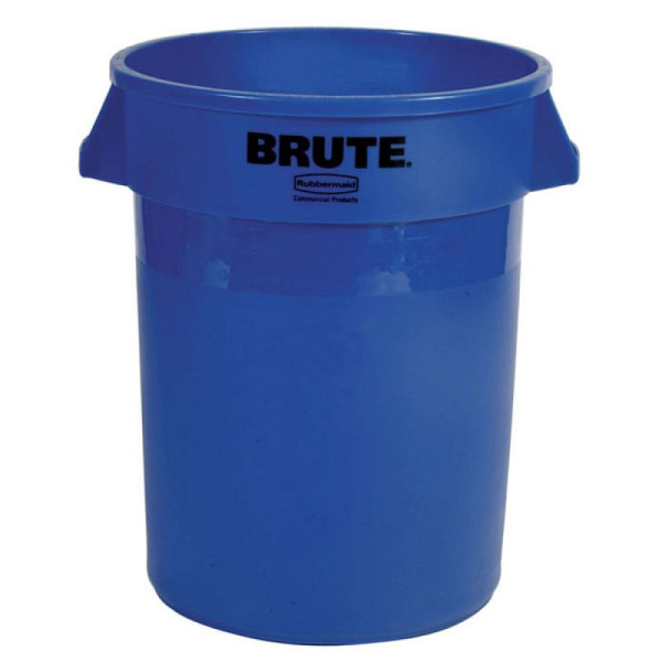 Stein HGS Abfallcontainer -BRUTE- Rubbermaid 75,7 Liter, blau, mit Deckel, schwarz, 18336-05