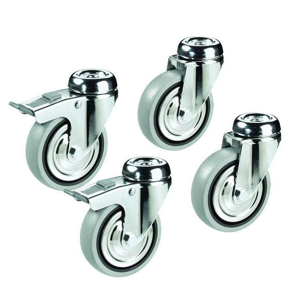 Vaiotec ROLLENKIT für Arbeitstische, Spültische und Spülcenter TOPLINE, 10498