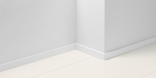 Parador Dekor-Sockelleiste SL 3 Uni weiß D001, 1745467