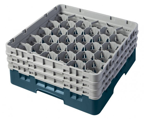 Cambro Spülkorb mit 30 Fächer Camrack® 17,4 cm Türkis, 30S638414