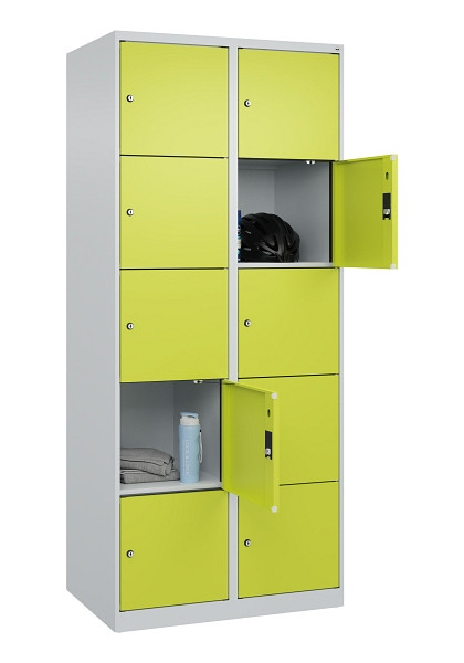 C+P Schließfachschrank Evolo PLUS, 10 Fächer, 1850x800x500mm, 7035/0024, 049000-225 S10015