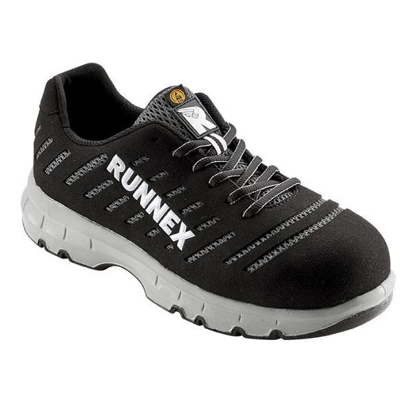 RUNNEX S1P-ESD-Sicherheitshalbschuhe FlexStar, schwarz, Größe: 48, VE: 1 Paar, 5178-48