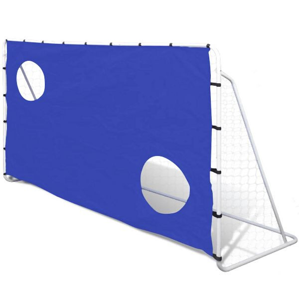vidaXL Fußballtor mit Torwand 240x92x150 cm Stahl Hochwertig, 90573