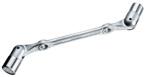 GEDORE 8x9 mm Doppel-Gelenkschlüssel, Köpfe feingeschliffen, 6299010