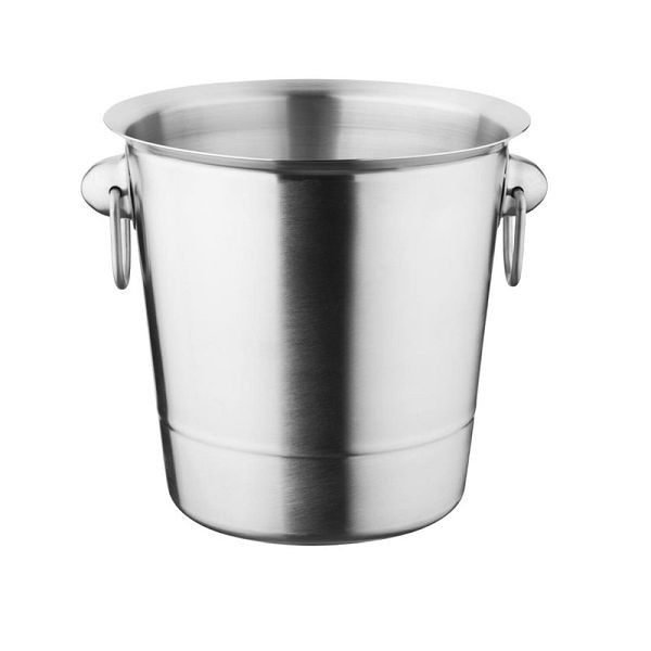 Olympia Weinkühler Edelstahl 19 x 19 cm, geeignet für Ständer DP115, Kapazität: 3,78 l, K406