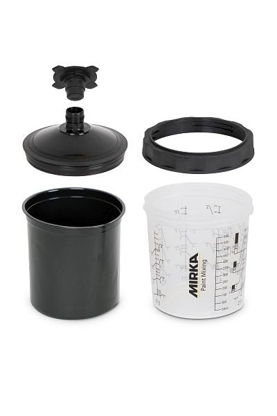 Mirka UV-Farbbechersystem 650 ml; Filterdeckel 125µm, 9190171650