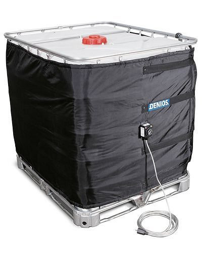 DENIOS Heizmantel für IBC, 0 - 90°C Thermostat, 4060 - 4310 mm, 2000 Watt, 117724