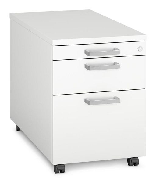 Deskin Rollcontainer MULTI MODUL-PRO, Dekor weiß, B 435 x H 600 x T 800 mm, 359924