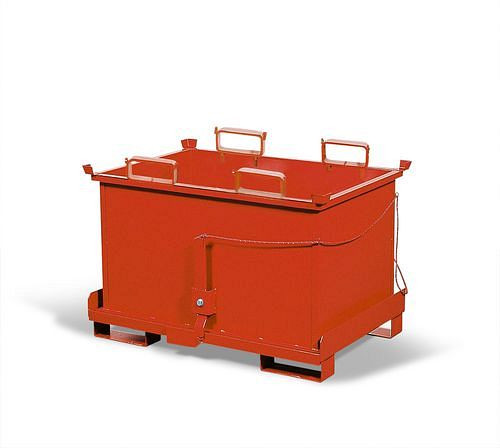 DENIOS Klappbodenbehälter Classic für Späne, 1000 kg Traglast, 164889