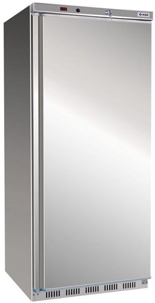 KBS Umluft Gewerbekühlschrank KBS 502 U CHR, mit abschließbarer Volltür, GN 2/1 Behälter auf Rosten platzierbar, Außenseite dreiseitig Edelstahl, 347515