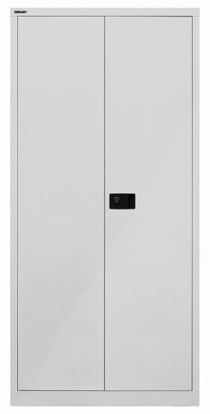 Bisley Flügeltürenschrank Universal, 4 Fachböden, 5 OH, lichtgrau, E782A0445645
