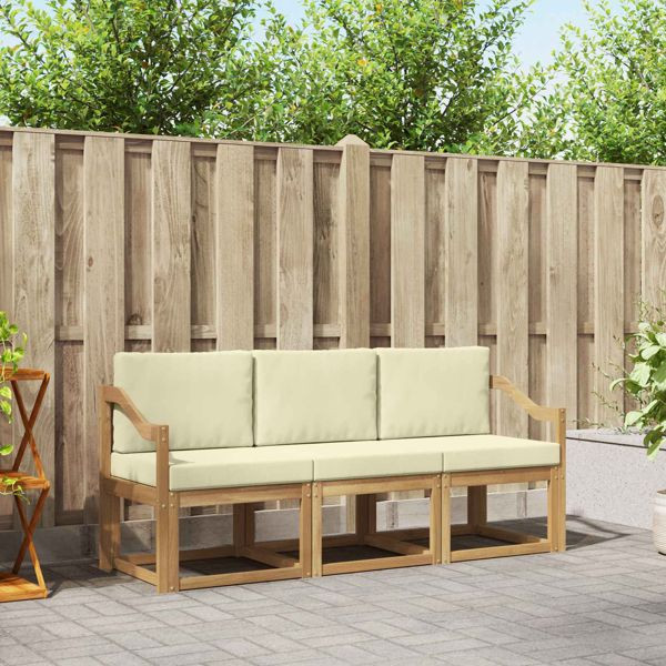 vidaXL Outdoor-Sofagarnitur 3-teilig, 3387189, 8721288776976