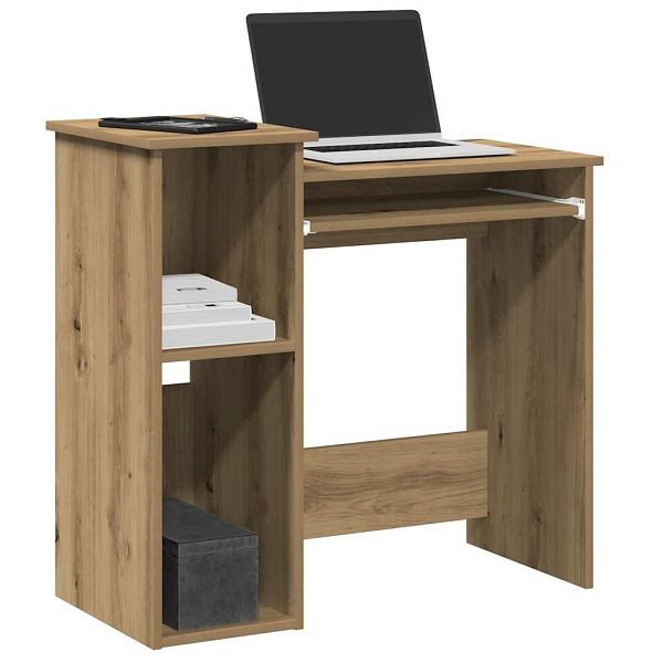 vidaXL Schreibtisch mit Regal Artisan-Eiche 84x40x78cm Holzwerkstoff, 860453