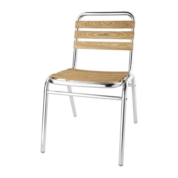 Bolero Bistrostühle Eschenholz, VE: 4 Stück, Sitzhöhe: 43,5 cm, GK997