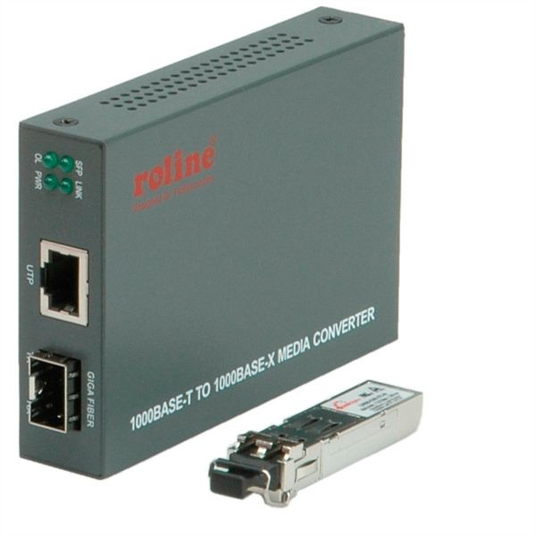 ROLINE Gigabit Konverter, RJ-45 - LC (inkl. mini-GBIC), 21.13.1069