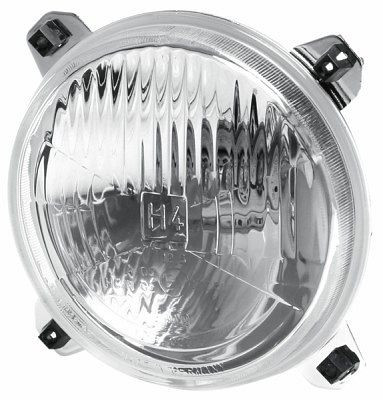 HELLA Halogen-Hauptscheinwerfer - 12V - rund - Einbau - E1 14578/E1 24542/ECE - rechts/links, 1A3 005 649-007