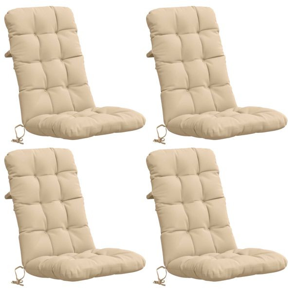 vidaXL 4-teiliges Hochlehner Kissenset VIANEN 4 pcs 100 % Polyester, 953780