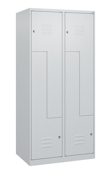 C+P Z-Spind Classic PLUS, 4 Abteile, 1700x800x500mm, 7035/7035, Zylinderschlösser, 0800037-224 S10026