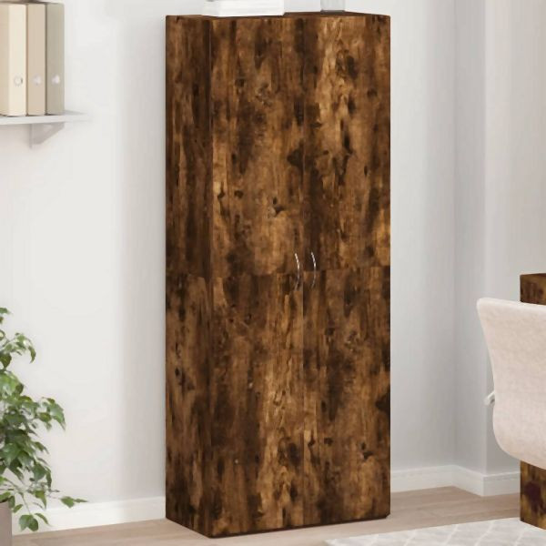 vidaXL Aktenschrank Räuchereiche 60x32x153 cm Holzwerkstoff, 3276648