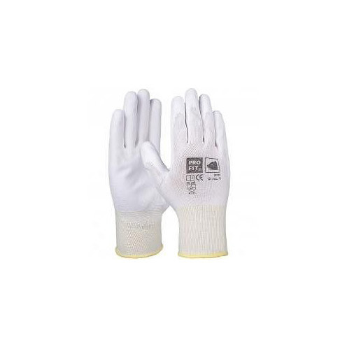 PRO FIT PU-Handschuh weiß, Größe: 6, VE: 12 Paar, 39122-6