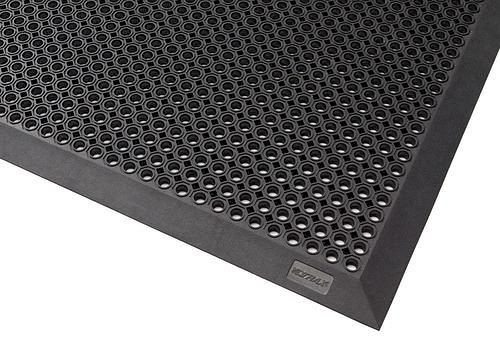 DENIOS Schmutzfangmatte OB 9.15 für den Außenbereich, Naturgummi, schwarz, 90 x 150 cm, 247771